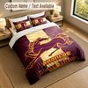 Bedding Set 1 Duvet Cover 2 Pillowcases Brisbane Broncos Print Soft Bed Linen Bedroom Decor
