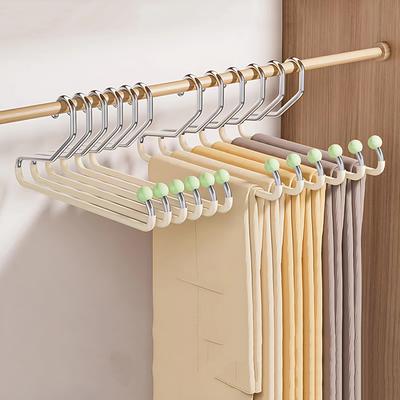 1pc Goose-shaped Trouser Rack Household Seamless Non-slip Trouser Hanging Wardrobe Built-in Organizer Hanger Storage Artifact