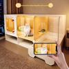 Hochsicht-Katzenkäfig All-in-One Katzenklo-System Indoor Einraum-Ein-Wohnzimmer-Aufbau Katzenwelpenhaus Heimtier-Wohnsitz-Lösung