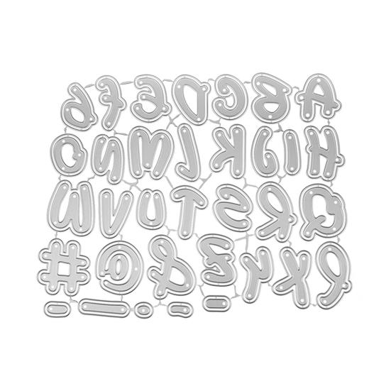 Capital Letter Cutting Dies Set Carbon Steel Embossing Stencils for Card Making