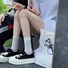 Casual style versatile contrasting color double lace-up round head heightening platform canvas shoes summer women