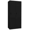 Vidaxl Wardrobe, Black, 80X50X180 Cm, Steel