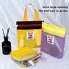 1pcs Nylon Mesh Drawstring Storage Pouch Bag Multi Purpose Travel & Outdoor Activity Pouch For Digital Products Makeup Bag