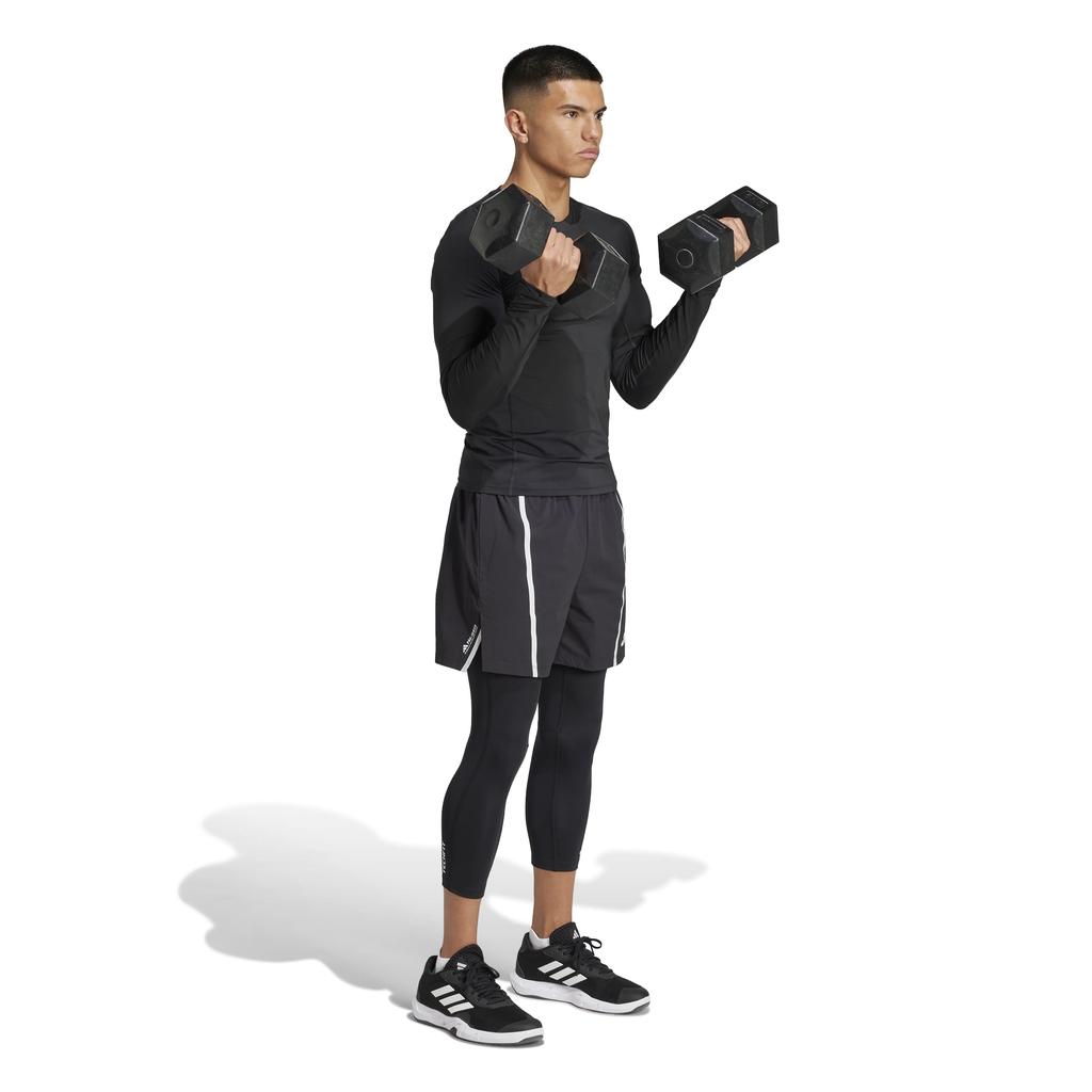 Techfit Sports Size KUK10 Black M [Adidas] Tights, 34, Men's, (JF2670)