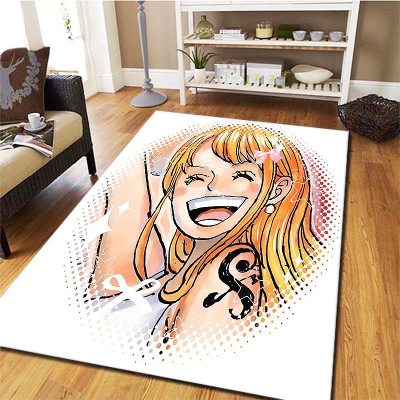 One Piece Nami Carpet Rug For Living Room Bedroom Home Sofa Decoration Kids Play Nonslip Floor Mat
