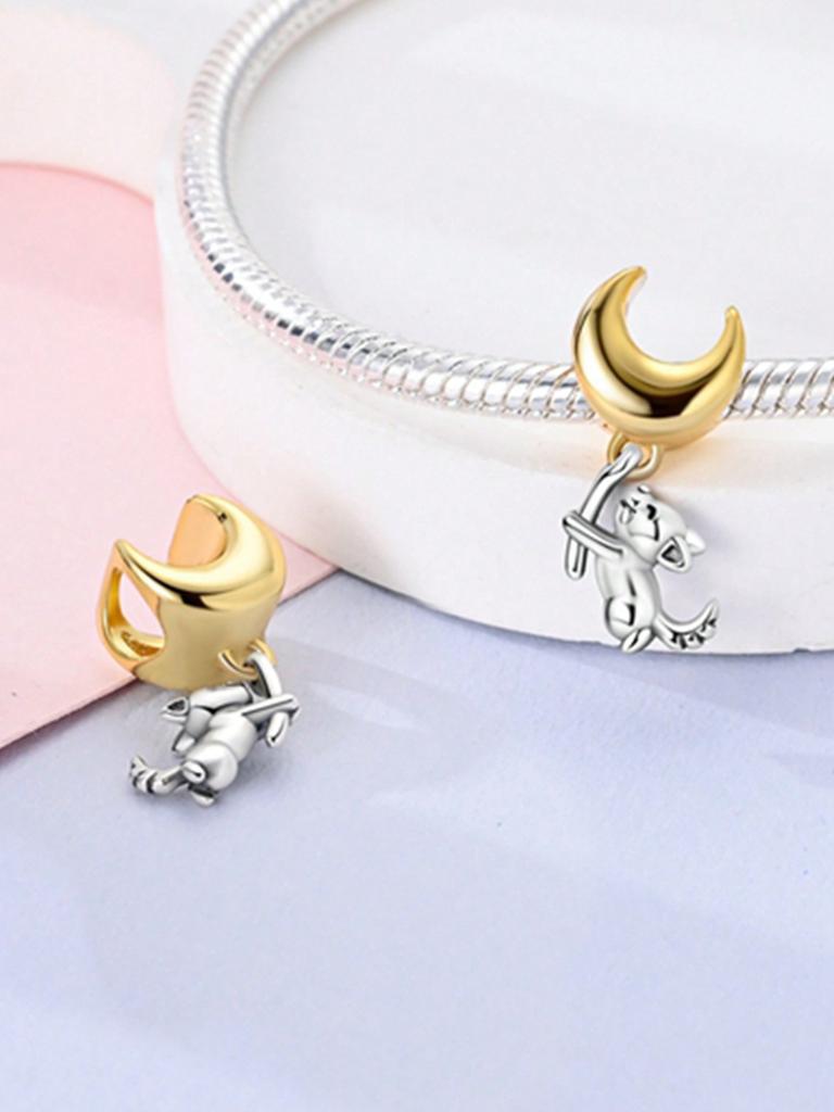 Charms Plata Lion Dance Panda Puppy Beads Charm Copper Plated Fit Charms Original Bracelet For Jewelry Making Diy Charm