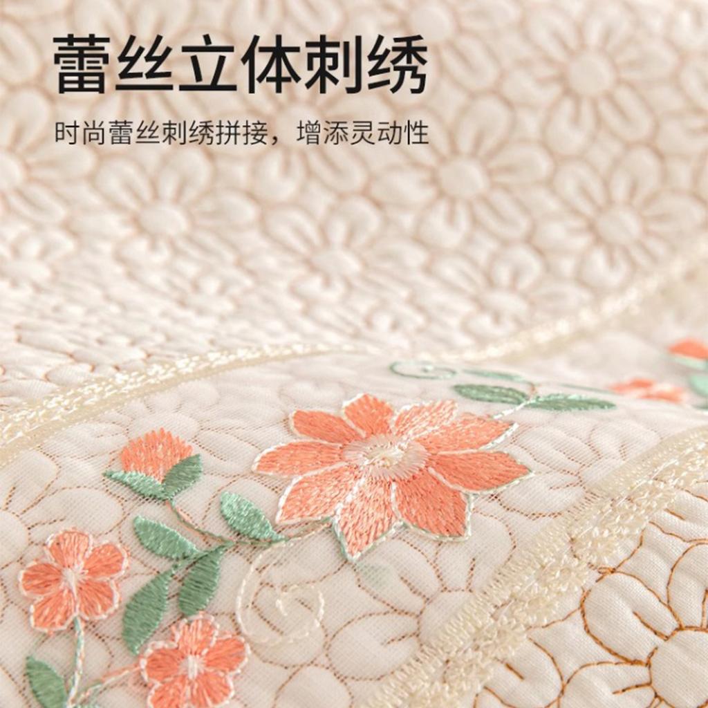 Korean Single Pure Cotton Sofa Cushion, Universal Fabric For All Seasons, Non-Slip Sofa Cover, Sofa Towel, Pastoral Cream Wind Sofa Seat