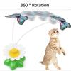 Rotating Electric Flying Butterfly Cat Toy Flying Bird Automatic Cat Teaser Toys Intelligent Training Fun Plaything Pet Supplies