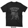 Cat Meme Certified Freak Eat Cement Cursed Cat Funny T-Shirt