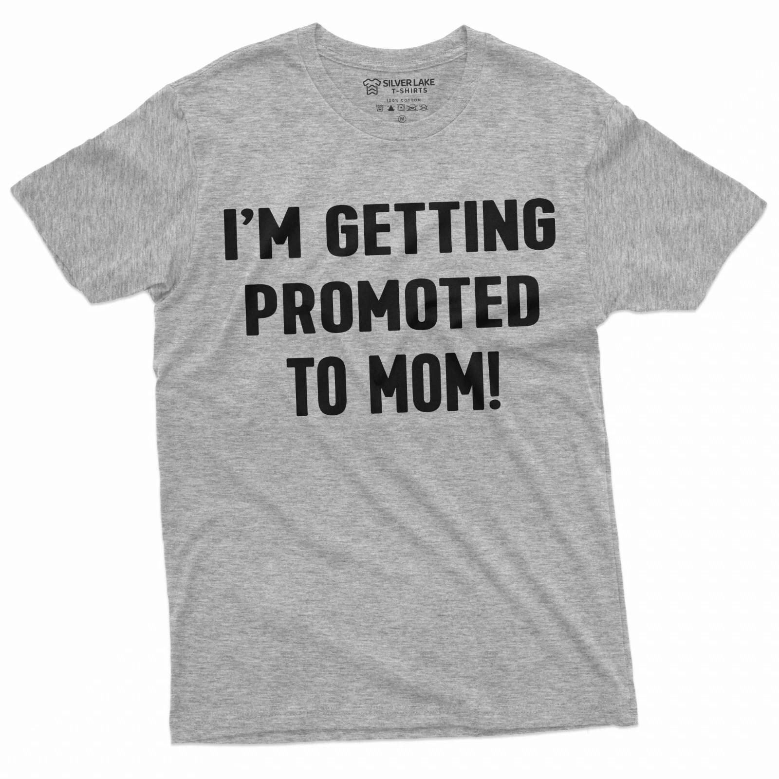 New baby announcement Promoted to Mother Tee Baby shower announcement shirt XL