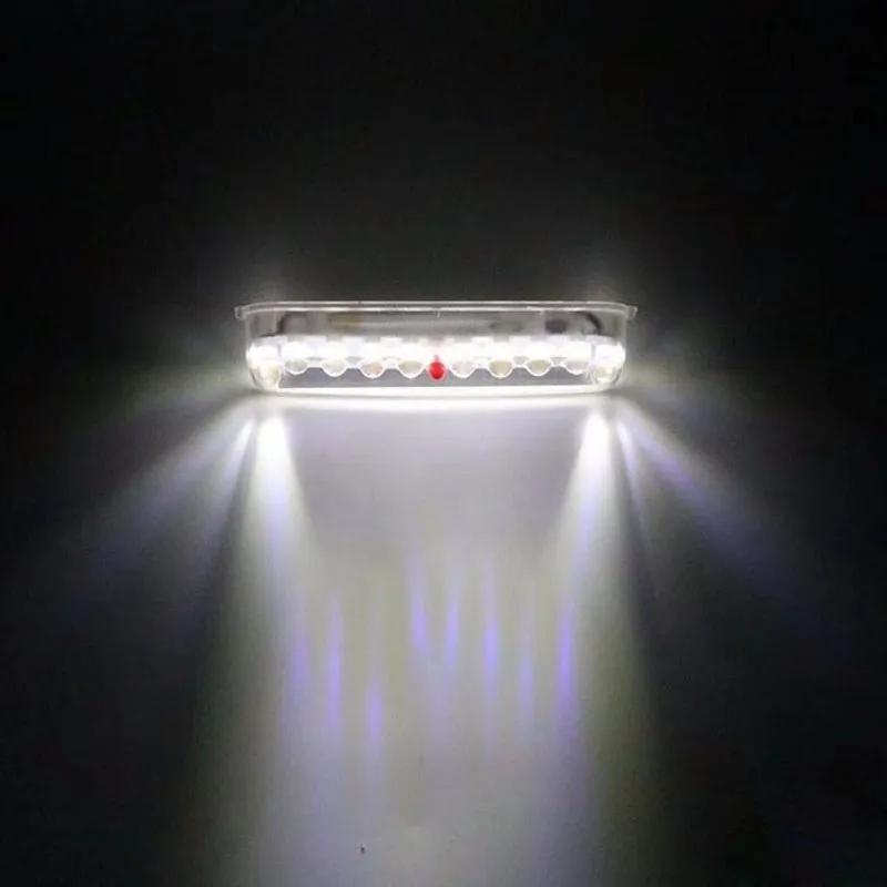 Solar LED Auto Anti-Heckkollisionslicht Antikollisionswarnung Verkabelungsfreies Licht Vibrationssensor Blinkendes Atemlicht