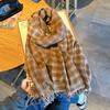 Women's Tartan Plaid Scarf, Winter Warm Wrap Collar,for Skiing Parties Casual Outfits, Elegant Scottish-Inspired Versatile Accessory