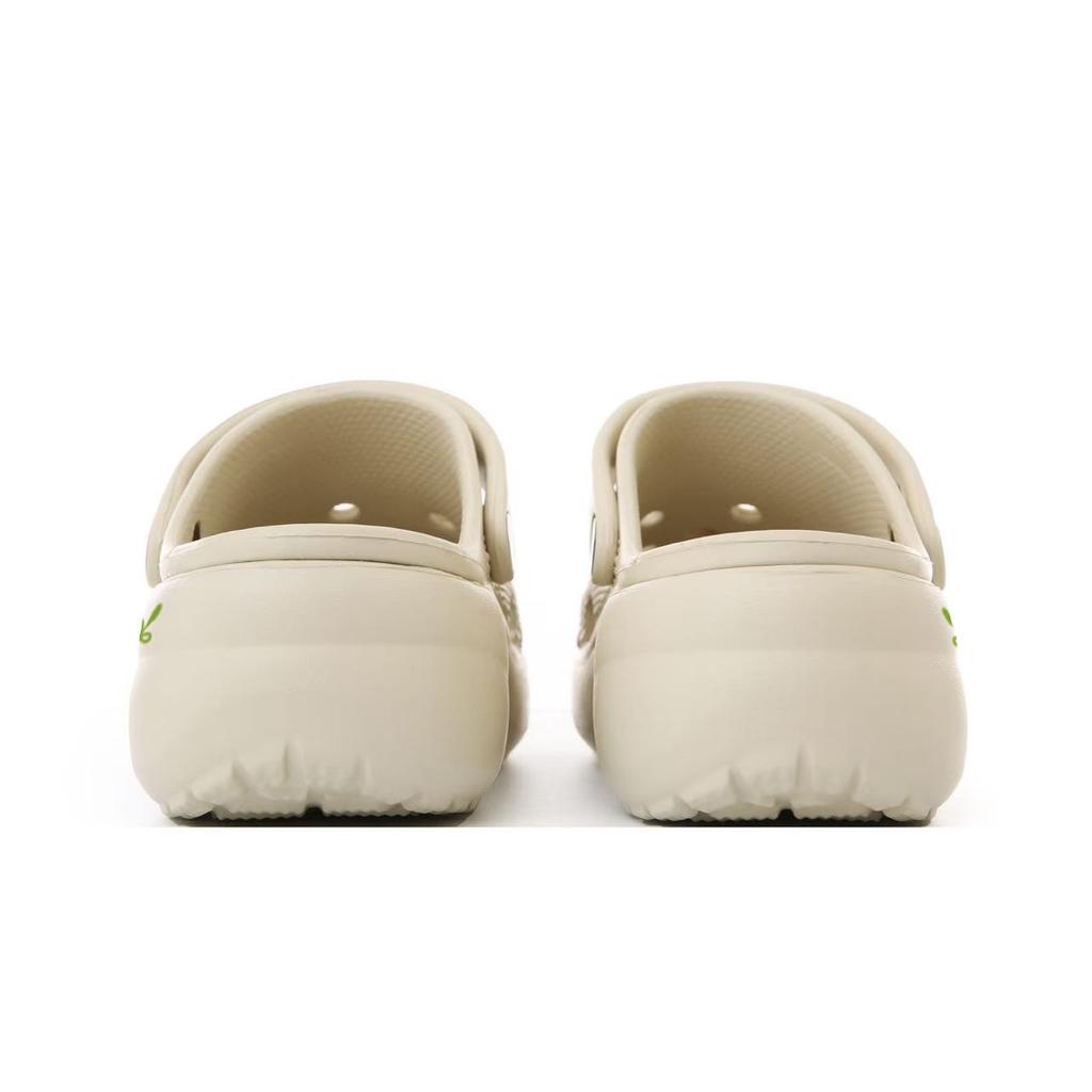 Crocs Classic Platform Clog EVA Children's Fun Zoo Cloud Beach Hole Shoes Women's White