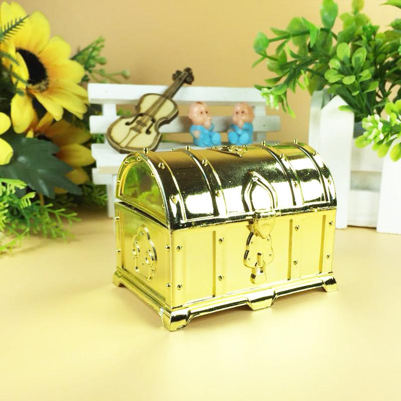 12Pcs/Pack Children's Birthday Baby Shower Supplie Candy Box Wedding Gifts Plastic DIY Party Decorative Treasure Box