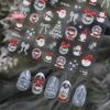 1Pc Christmas Snowman Winter Nail Art Stickers White Crystal Ball Ornament Fresh Style for Festive Nail Decoration