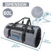 Dry Bags 60L Waterproof Backpack Motorcycle Tail Bag Storage for Outdoor Sports Fish Surfing Rafting Boating Kayak Canoeing
