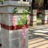 Artificial Silk Flower Garland Vine Wisteria Leaf Hanging Wedding Party Decor