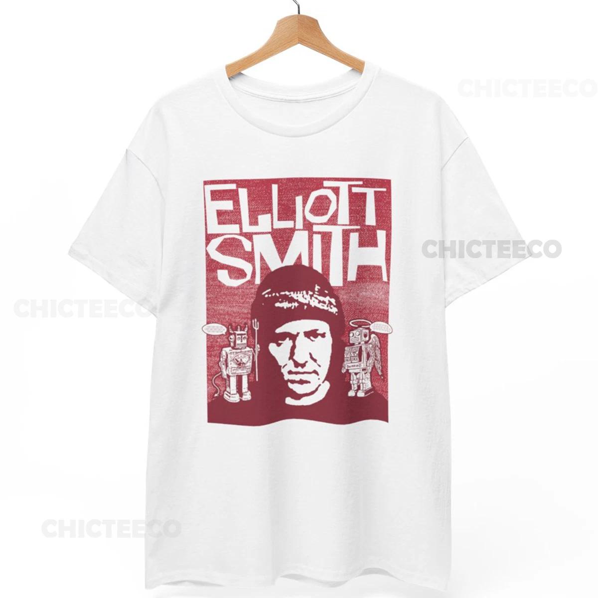 

Elliott Smith XO Robotos T-Shirt Indie Folk Pop Rock 90s Music Unisex Tee 4XL