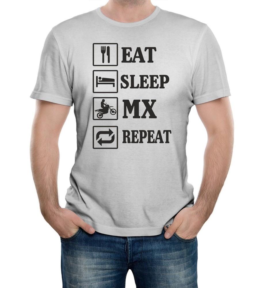 

Футболка Eat Sleep Motocross Repeat – Смешной подарок для мотоциклистов-внедорожников S
