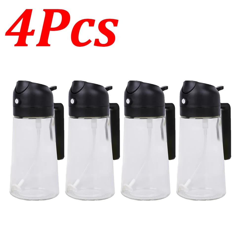 1-4Pcs 2in1 500ml Plastic Spray Oil Sprayer Cooking Oil Sprayer BBQ Picnic Kitchen Tools BBQ Cooking Oil Dispenser 4