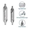 1 Set 1/1.5/2/2.5/3/4/5 Center Drill Bits Set,60-Degree Angle Center Drill Bits Kit Countersink Tools For Lathe Metalworking