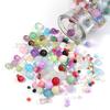 50g 3-12mm Mixed Size Glass Beads Colorful Loose Spacer Bead For Jewelry Making DIY Bracelet Necklace Phone Keychain Accessories