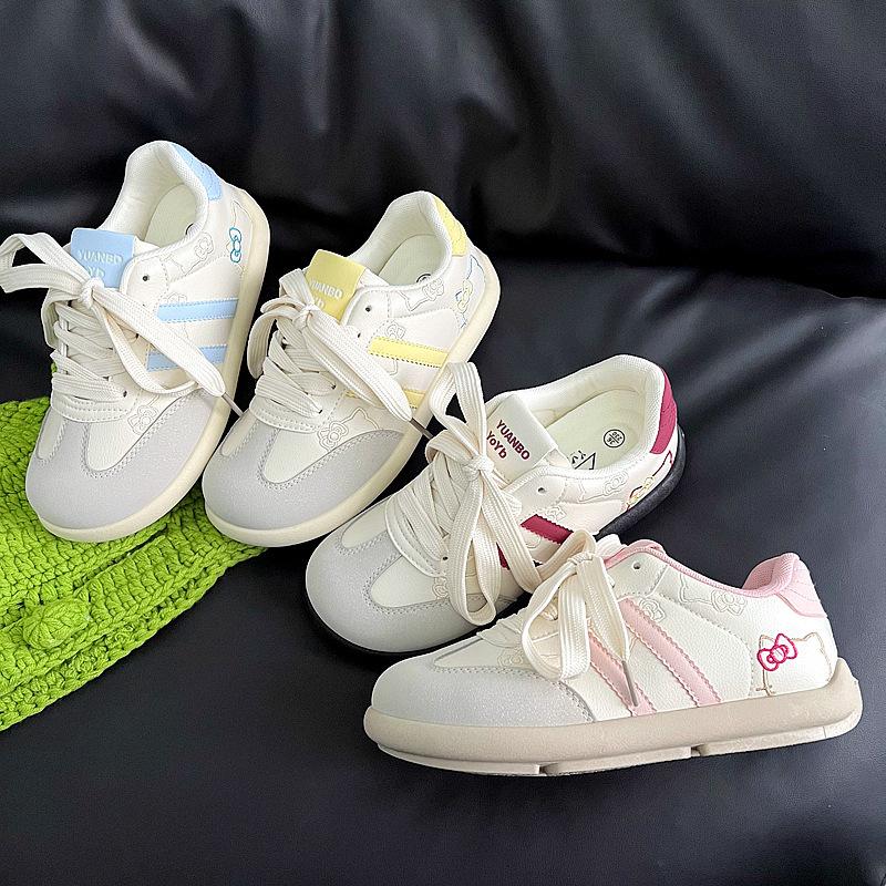 Little White Shoes Cream Flat Bread Shoes Women Ugly Cute Breathable Autumn New Chic Student Korean Canvas Shoes Big Head