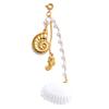 Yhpup Style Océan Coquillage Chaîne de Poitrine Pendant Bijoux Bikini Été Acier Inoxydable Résistant à la Rouille Accessoires de Plage de Vacances Cadeau