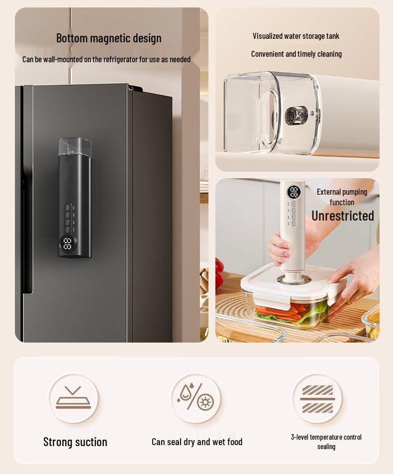 Automatic Dual-Use Vacuum Sealer for Dry & Wet Food Preservation