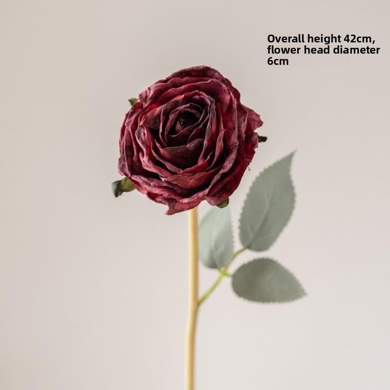 Fringed Rose Artificial Flowers, Silk Flowers, Rose Hand Bouquets, Artificial Flower Materials, Home Decoration, Wedding Shooting Props