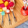 Ornaments New Year Table Accessories Vegetable Fork Christmas Decorations Christmas Fruit Fork