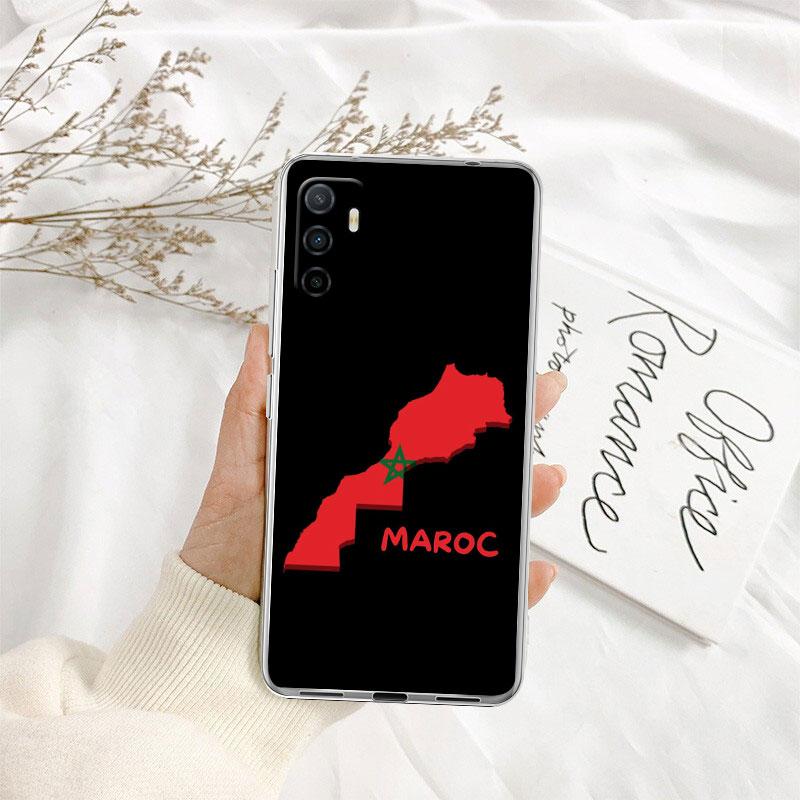 IK48 Morocco Flag Passport Transparent Phone Case for Motorola Moto Edge 20 30 40 50 S30 Fusion Ultra Pro Neo Lite + G200 G23