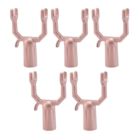 5Pcs Clothes Hook Pole Fork Heavy Duty Aluminum Alloy Universal Clothing Hanger Reacher Hook Head Replacement Accessories