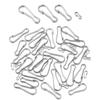 30-50pcs/lot Lanyard Snap Clip Hooks Stainless Steel Spring Gourd Purse Buckle Connectors For DIY Keychain Wallets ID Cards