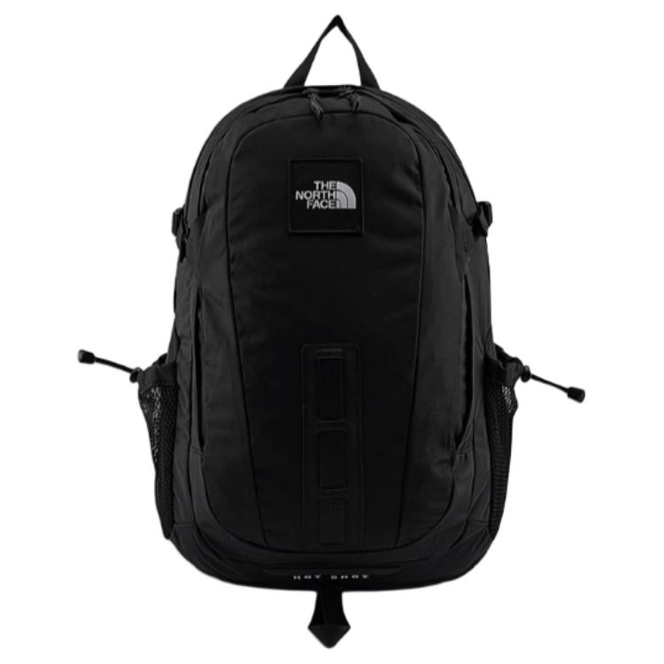 The North Face Hot Shot 30L Backpack With Logo Zipper Closure Unisex Backpack Cosmic-Black 3KYJ-53R Cosmic Black