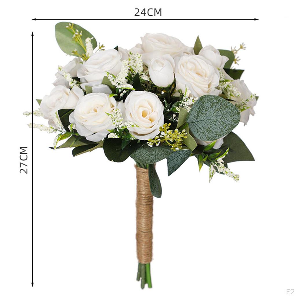 Wedding Bouquet Artificial Flowers Bride Holding Bouquet, Bridal for Party Decoration