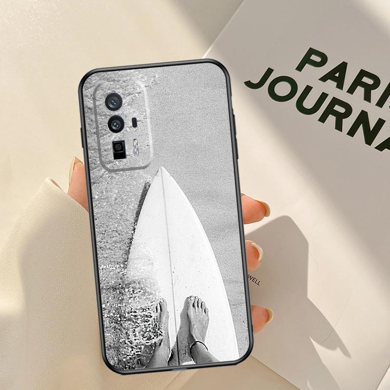 Surf Surfboard Case For Xiaomi 15T 14T 13T Pro 14 15 Ultra 17 Pro Max POCO F8 F7 F5 F6 X3 X5 X6 X7 Pro Coque