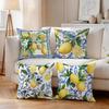 4pcs Bohemian Lemon Cushions Pillowcase Polyester Cushion Cover Throw Pillow Pillowcover Home Car Sofa Decor