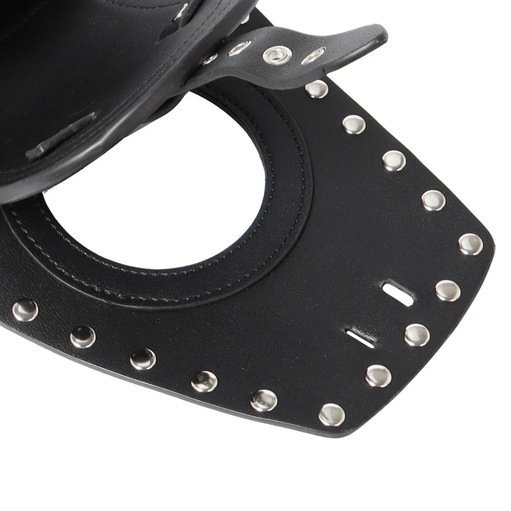 Storage Bag Motorcycle Front Black Leather Oil Fuel Tank Cover for Harley Sportster Iron XL 883 1200 Forty Eight Seventy Two