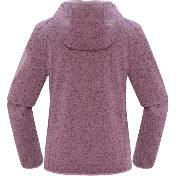 Under Armour Hiking Walking Series Stretch Knit Hooded Soft Comfortable Sports Commuter Jacket Women jackets Eden-Purple 14422269-0063