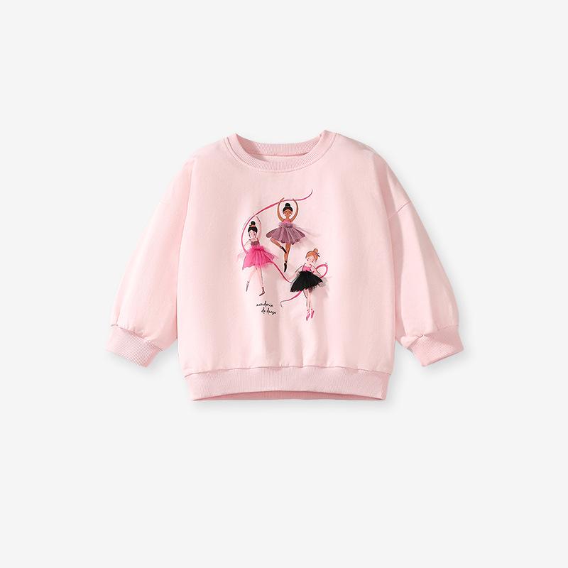 Autumn Girls European & American Fashion Long-Sleeve Princess Sweatshirt Set 6 Year (130cm)