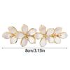 Shimmering Cat Eye Rhinestones Flower Hair Accessory Spring Clamp Hair Clip For Women Girls Prom Event Everyday Styling