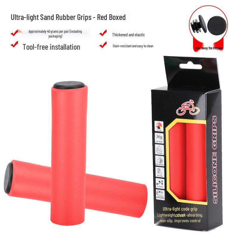 New Soft Silicone Handlebar Grips for Mountain Bikes