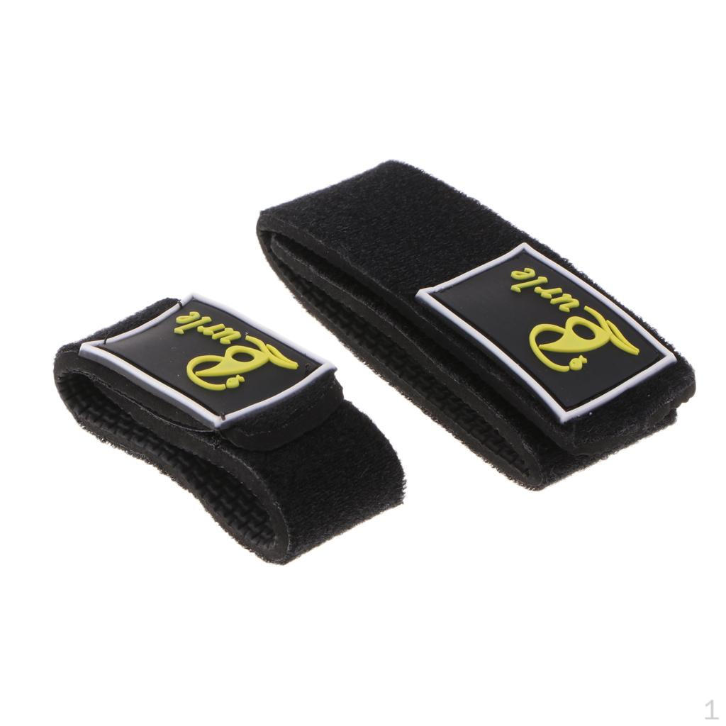 

2pc Neoprene Fixed Belt Fishing Rod Lashing Strap Band Fastener чёрный