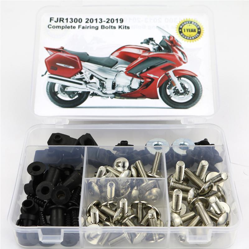 Fit For Yamaha FJR1300 2013- Full Fairing Bolts Kit Covering Bolts Motorcycle Complete Fairing Clips Nuts Screws Steel