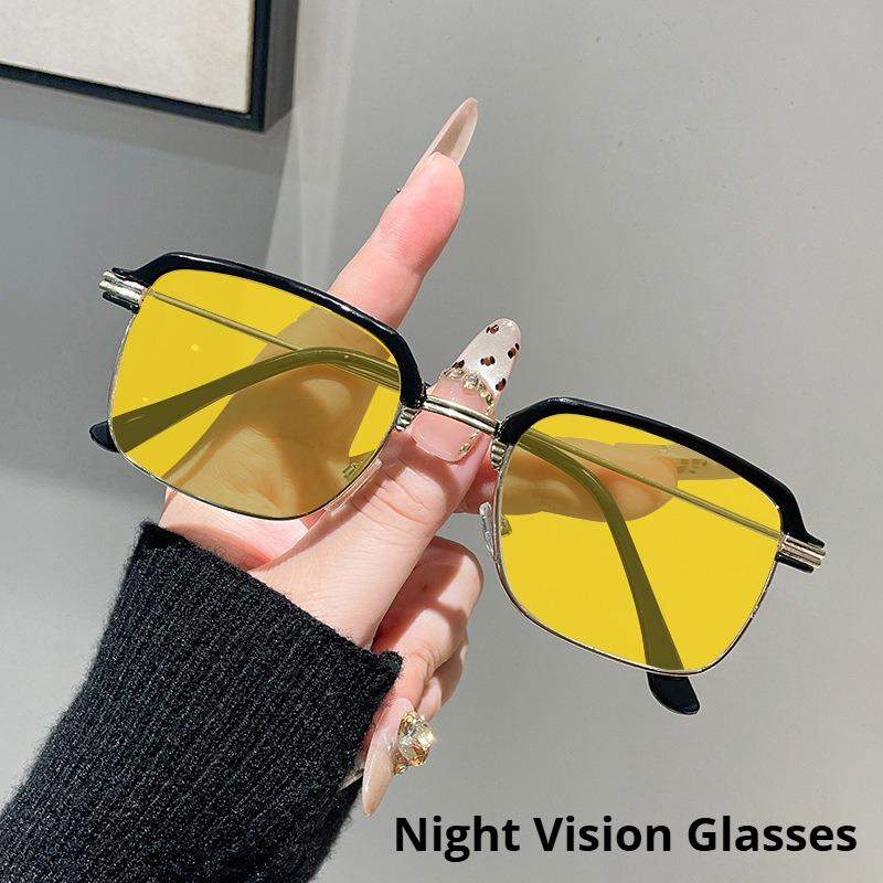 Ultra-Lightweight Metal Night Vision Anti-Blue Light Glasses Unisex Design Specialized Eye Protection for Phone and Computer Use