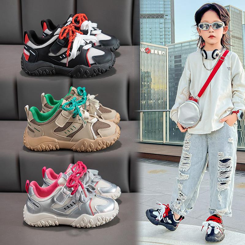 Children's sports shoes Spring and Autumn 2025 new girls' mesh casual shoes breathable soft-soled running shoes boys' Forrest Gump shoes