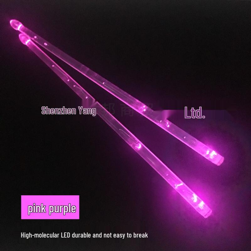 USB-aufladbare 13-farbige/15-farbige LED-Leucht-Trommelstöcke für Nachtaufführungen