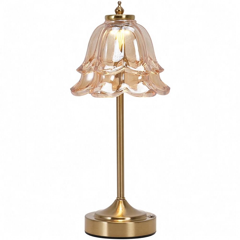 Gold Cordless Desk Lamp Touch Switch Rechargeable Lamp Modern Touch LED Lamp  Home