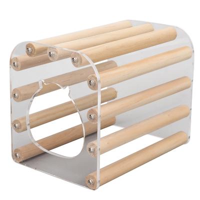 Holz Hamsterhaus Kleintier Holz Versteck Hütte für Rennmäuse Mäuse Goldhamster Meerschweinchen Chinchilla